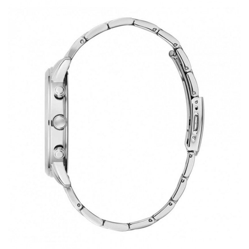 Guess Hendrix Chronograph Blue Dial Silver Steel Strap Watch for Men - W1309G1