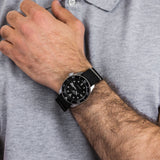 Seiko 5 Sports SKX Automatic Black Dial Black NATO Strap Watch For Men - SRPD55K3