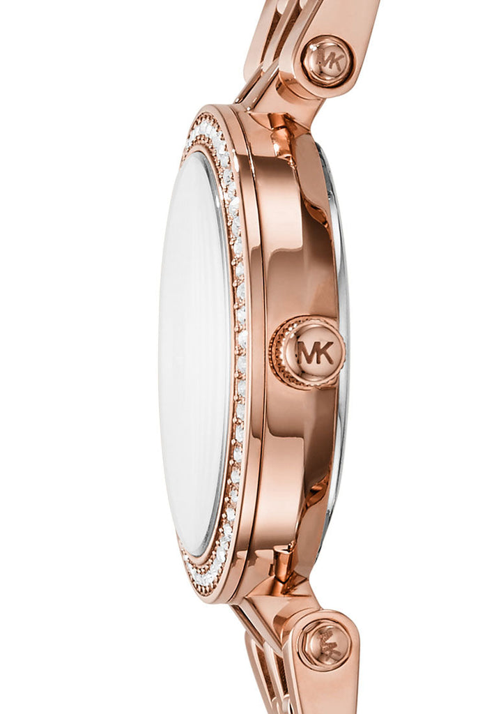 Michael Kors Darci Analog Mother of Pearl Dial Rose Gold Steel Strap Watch For Women - MK3832