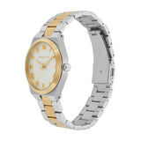 Michael Kors Lennox Three-Hand White Dial Two Tone Steel Strap Watch for Women - MK7464