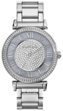 Michael Kors Caitlin Crystal Dial Silver Steel Strap Watch for Women - MK3331