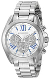 Michael Kors Bradshaw Quartz Silver Dial Silver Steel Strap Watch For Women - MK6320