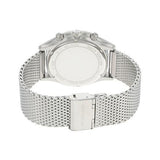 Michael Kors Slim Runway Chronograph Silver Dial Silver Mesh Bracelet Watch For Men - MK9059