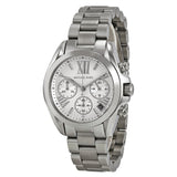Michael Kors Bradshaw  Chronograph Silver Dial Silver Steel Strap Watch for Women - MK6174