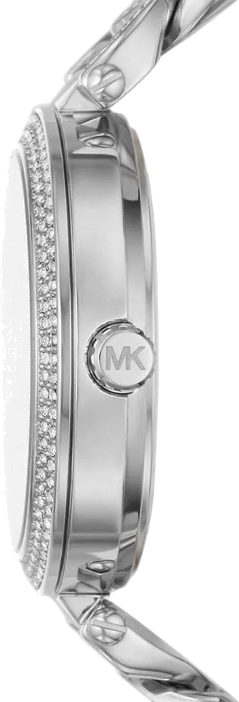 Michael Kors Catelyn Quartz Crystals Silver Dial Silver Steel Strap Watch For Women - MK4675