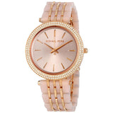 Michael Kors Darci Rose Gold Dial Two Tone Steel Strap Watch for Women - MK4327