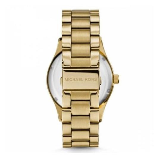 Michael Kors Layton Chronograph Gold Dial Gold Steel Strap Watch for Women - MK5959