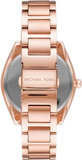 Michael Kors Janelle Quartz Crystals Rose Gold Dial Rose Gold Steel Strap Watch For Women - MK7312