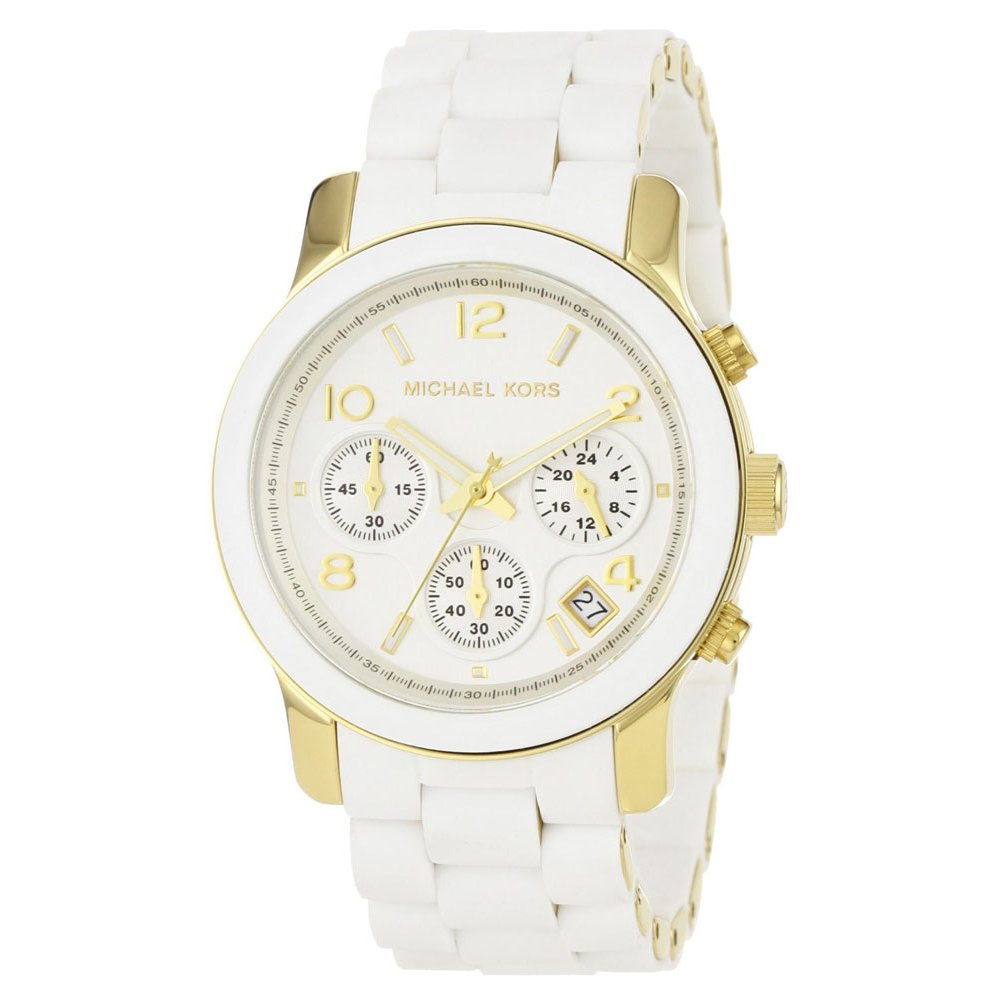 Michael Kors Runway White Dial White Steel Strap Watch for Women - MK5145