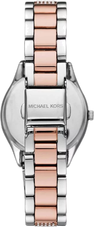 Michael Kors Lauryn Quartz Mother of Pearl White Dial Two Tone Steel Strap Watch For Women - MK4366