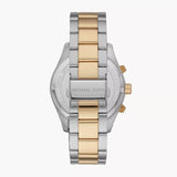 Michael Kors Layton Chronograph Black Dial Two Tone Steel Strap Watch For Men - MK8784