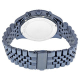 Michael Kors Lexington Chronograph Blue Dial Blue Steel Strap Watch for Men - MK8480
