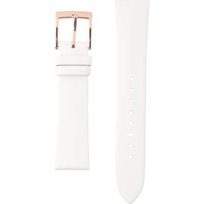 Michael Kors Pyper Quartz White Dial White Leather Strap Watch For Women - MK2800