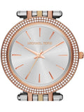 Michael Kors Darci Silver Dial Two Tone Stainless Steel Strap Watch for Women - MK3203