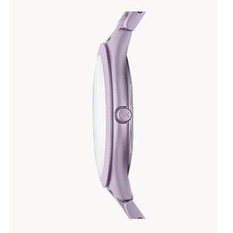 Michael Kors Slim Runway Quartz Purple Dial Purple Steel Strap Watch For Women - MK4540