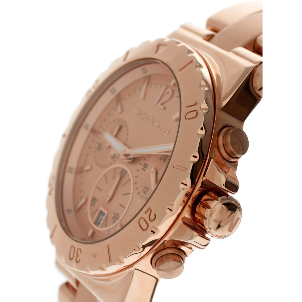 Michael Kors Dylan Rose Gold Dial Rose Gold Steel Strap Watch for Women - MK5314