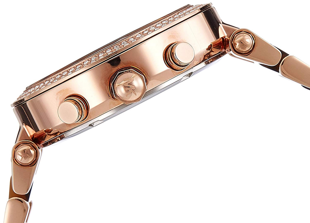 Michael Kors Parker Rose Gold Dial Two Tone Steel Strap Watch for Women - MK5538