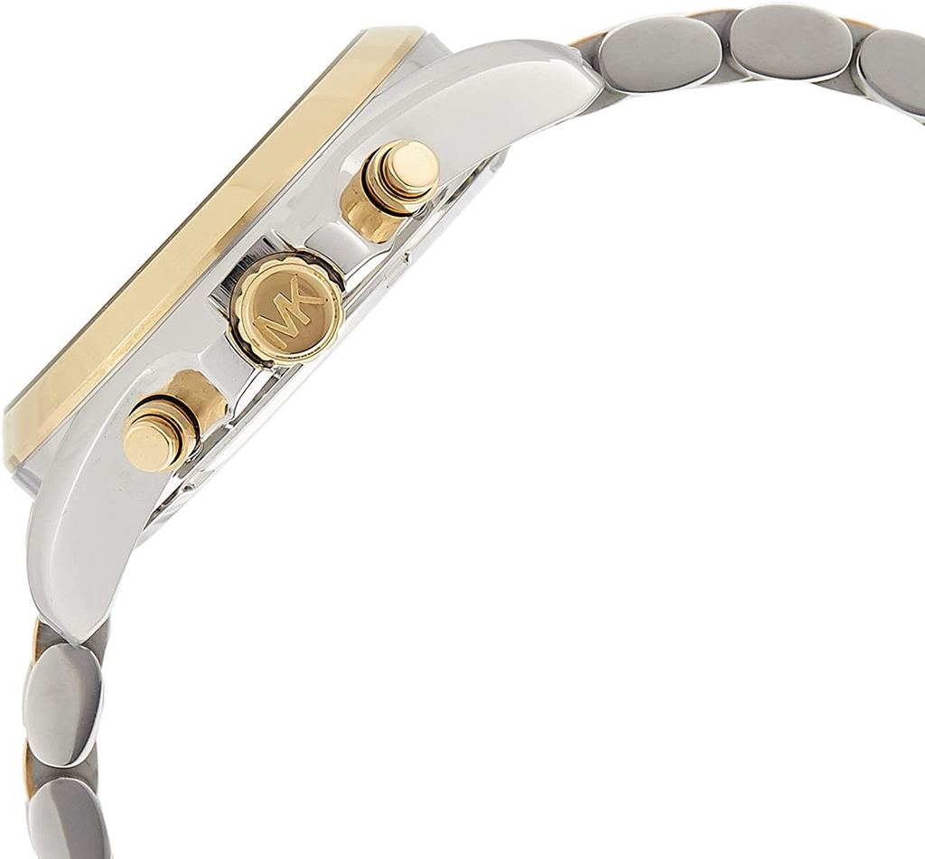 Michael Kors Bradshaw Silver Dial Two Tone Steel Strap Watch for Women - MK5627