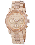 Michael Kors Runway Gold Dial Gold Steel Strap Watch for Women - MK5827