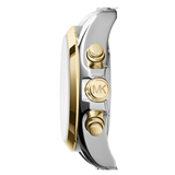 Michael Kors Bradshaw Chronograph Silver Dial Two Tone Steel Strap Watch For Women - MK5912