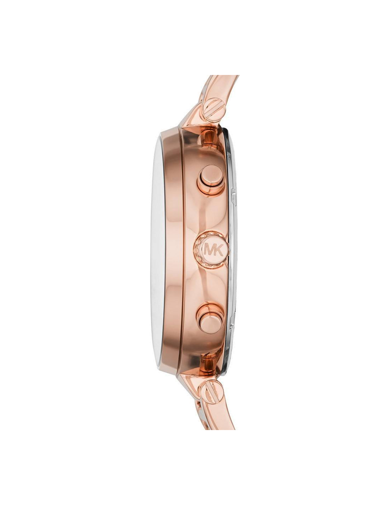 Michael Kors Sawyer Rose Gold Dial Rose Gold Steel Strap Watch for Women - MK6226