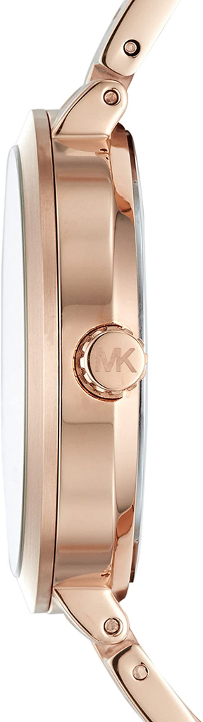 Michael Kors Garner Quartz Rose Gold Dial Rose Gold Steel Strap Watch For Women - MK6409