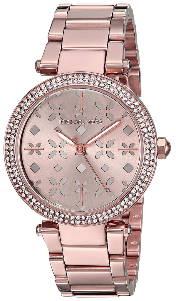 Michael Kors Parker Rose Gold Dial Steel Strap Watch for Women - MK6470