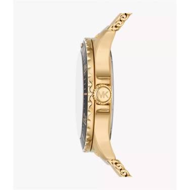 Michael Kors Everest Chronograph Gold Dial Gold Mesh Strap Watch For Men - MK9083