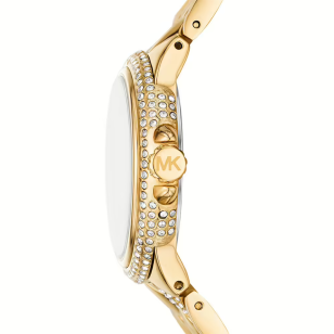 Michael Kors Camile Analog White Dial Gold Steel Strap Watch for Women - MK4801