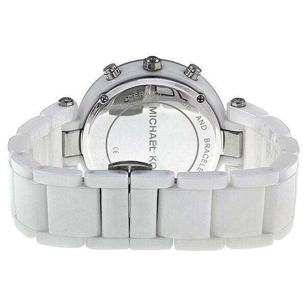 Michael Kors Parker White Dial White Ceramic Strap Watch for Women - MK5654