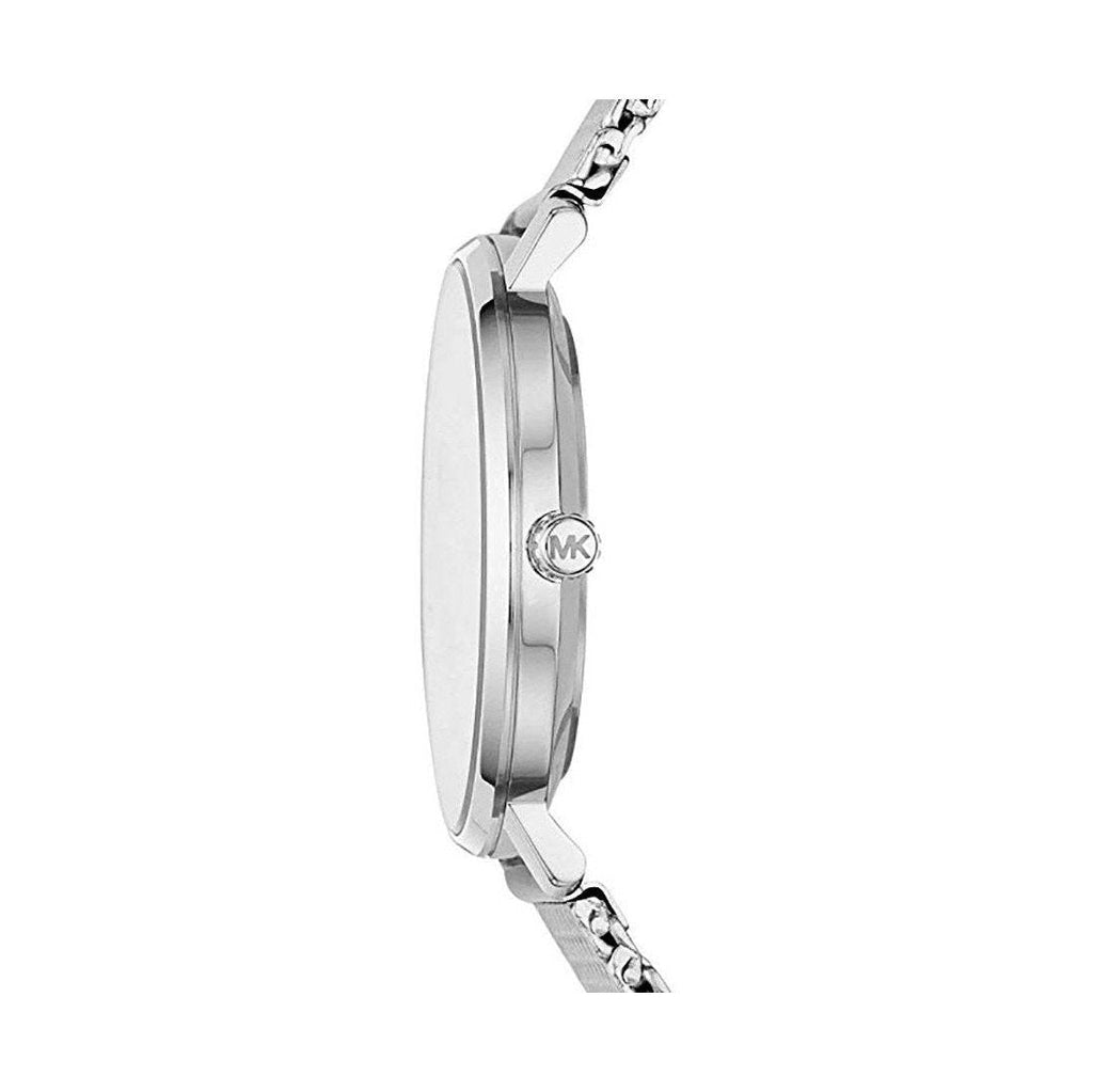 Michael Kors Pyper Quartz White Dial Silver Mesh Strap Watch for Women - MK4338