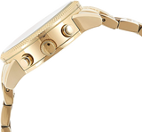 Michael Kors Ritz Chronograph Gold Dial Gold Steel Strap Watch for Women - MK5676