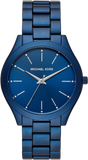 Michael Kors Slim Runway Quartz Blue Dial Blue Steel Strap Watch For Women - MK4503