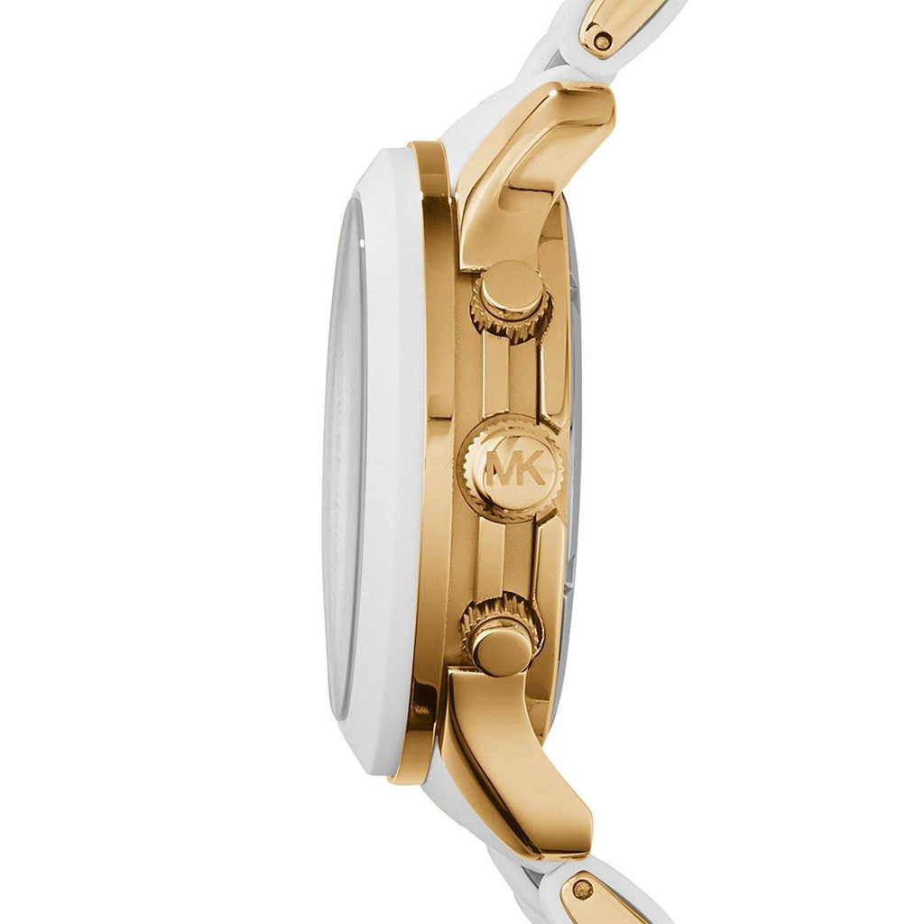 Michael Kors Runway White Dial White Steel Strap Watch for Women - MK5145