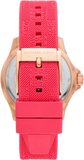 Michael Kors Everest Analog Rose Gold Dial Pink Silicone Strap Watch For Women - MK7359