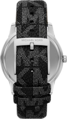 Michael Kors Tibby Chronograph Black Dial Black Leather Strap Watch For Women - MK2976