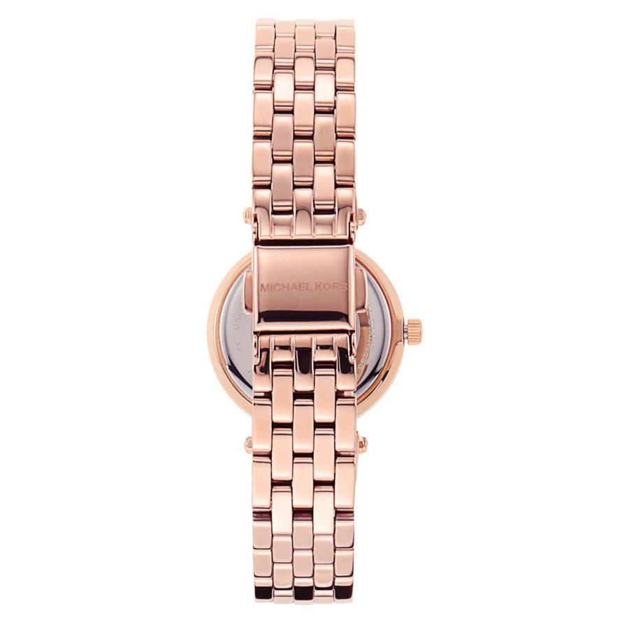 Michael Kors Darci Analog Mother of Pearl Dial Rose Gold Steel Strap Watch For Women - MK3832