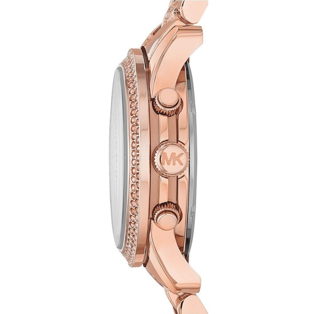 Michael Kors Runway Gold Dial Gold Steel Strap Watch for Women - MK5827