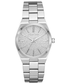 Michael Kors Channing Three Hand Silver Dial Silver Steel Strap Watch For Women - MK6626