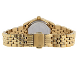 Michael Kors Lexington Quartz Pink Dial Gold Steel Strap Watch For Women - MK3270