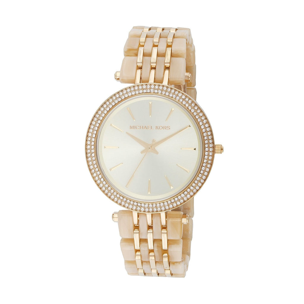 Michael Kors Darci Gold Dial Gold Steel Strap Watch for Women - MK4325