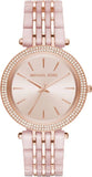 Michael Kors Darci Rose Gold Dial Two Tone Steel Strap Watch for Women - MK4327