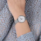 Michael Kors Pyper Quartz Mother of Pearl White Dial Silver Mesh Strap Watch For Women - MK4618