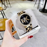 Michael Kors Parker Black Dial Cheetah Print Brown Leather Strap Watch For Women - MK4723