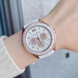 Michael Kors Quartz Pink Dial Pink Silicone Strap Watch For Women - MK6946