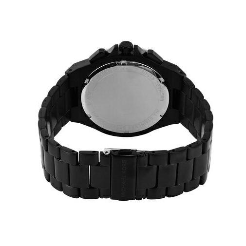 Michael Kors Lennox Chronograph Black Dial Black Steel Strap Watch For Men - MK8941