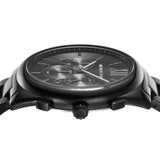 Michael Kors Langford Chronograph Black Dial Black Steel Strap Watch For Men - MK8993