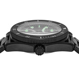 Michael Kors Maritime Three Hand Black Dial Black Steel Strap Watch for Men - MK9181