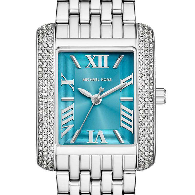 Michael Kors Emery Analog Three Hand Blue Dial Silver Steel Strap Watch for Women - MK4829