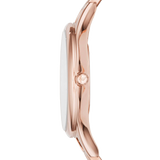 Emporio Armani Aurora Quartz Silver Dial Gold Steel Strap Watch For Women - AR11108